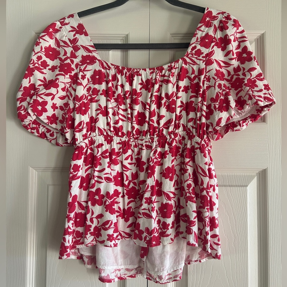 Draper James Rsvp Blouse Women’s Size M Floral Pu… - image 2